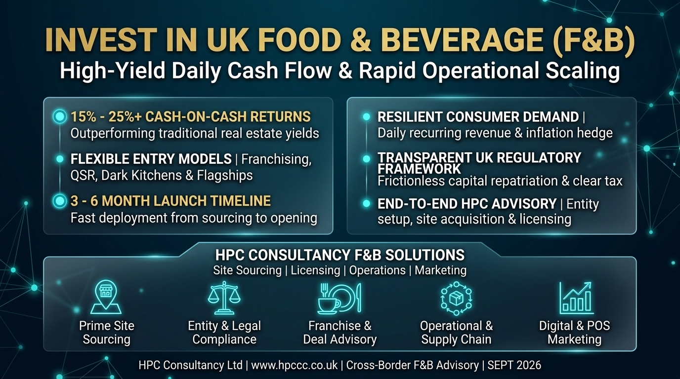 Why Malta Investors Must Consider the UK Food and Beverage Sector as Their Primary Entry Point